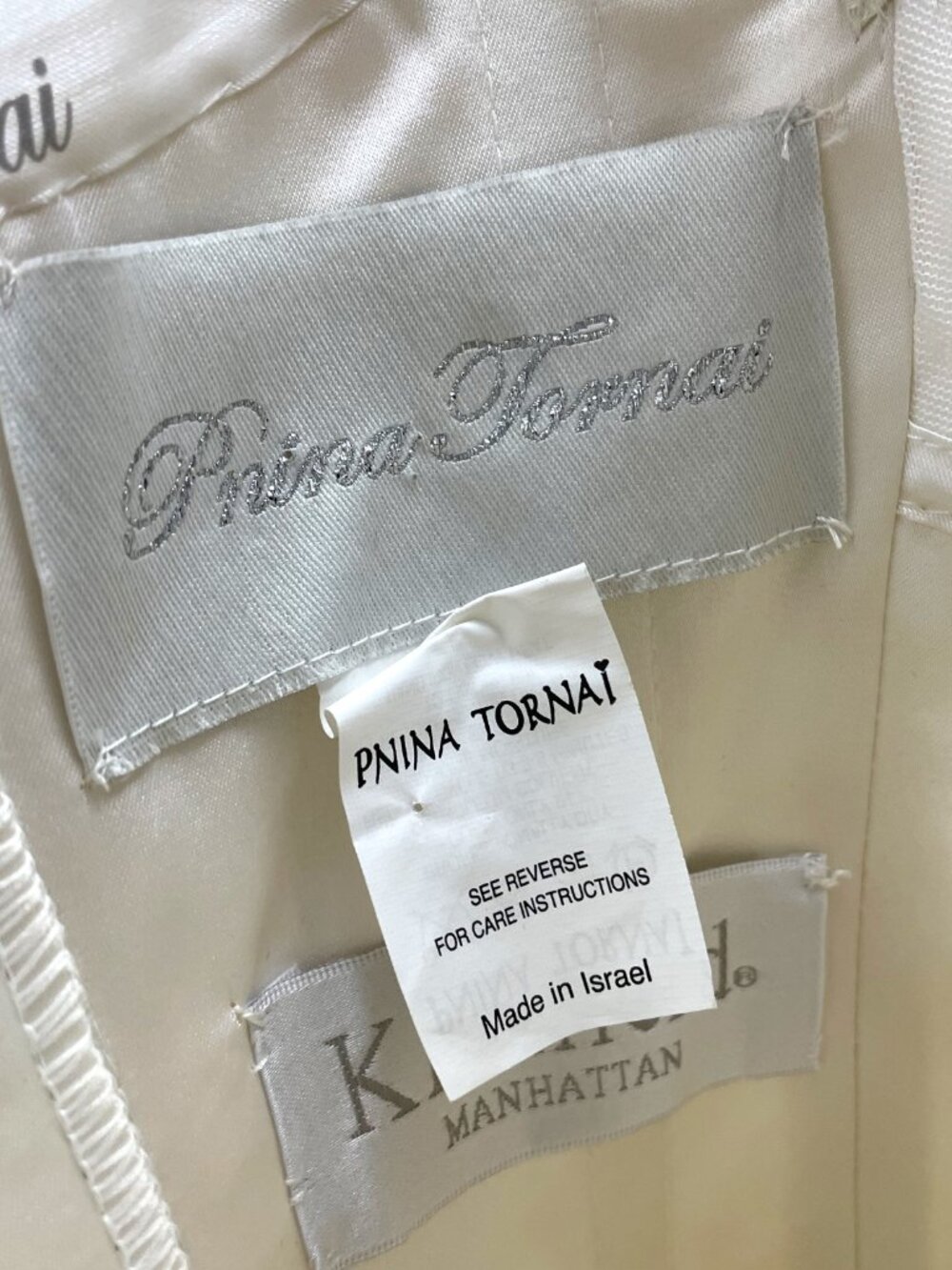 Pnina Tornai Style #4171 Kleinfeld Organza Pleated Mermaid Dress - Picture 6 of 12